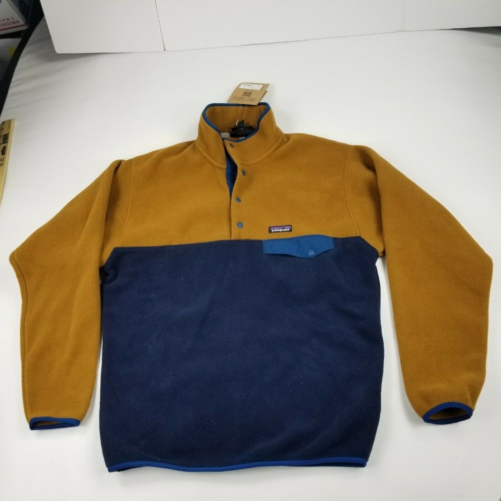 Patagonia Mens Fleece Sweater LW Synch Snap-T Pull